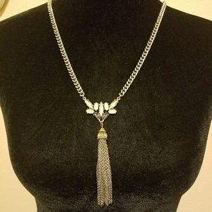 LOFT Vintage Jewel Tassel Necklace